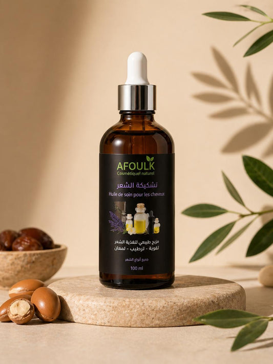 Huile soin de cheveux
